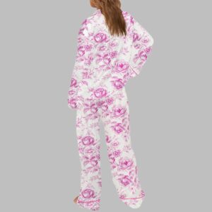 Pink Chinoiserie Floral Pajama Set