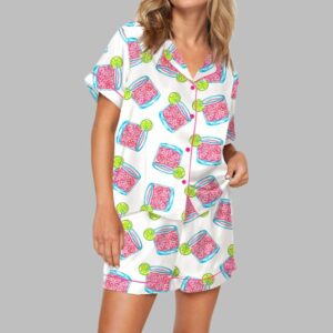 Pink Tequila Paloma Watercolor Pajama Set