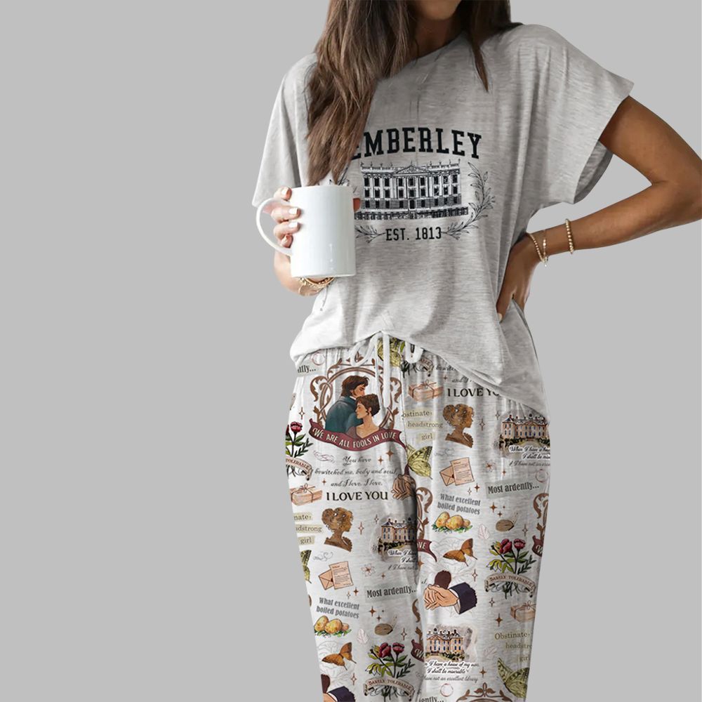 Pride And Prejudice Pemberley Casual Pajama Set For Women