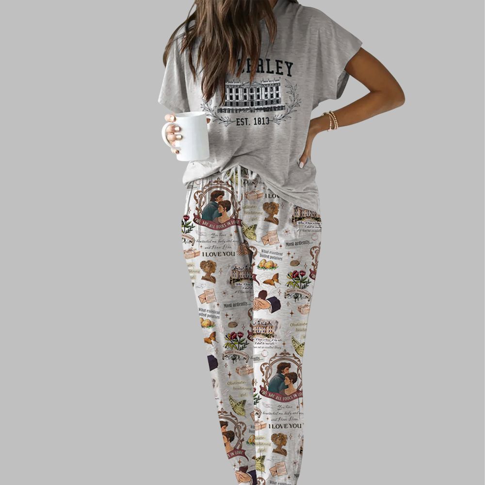 Pride And Prejudice Pemberley Casual Pajama Set For Women - Image 2