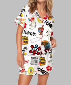 Puerto Rico Pajama Set For Women