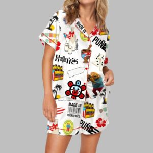 Puerto Rico Pajama Set For Women
