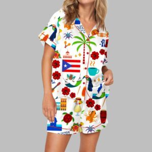 Puerto Rico Vacation Pajama Set For Women