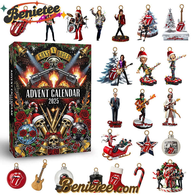 the Rolling Stones Premium Advent Calendar 2025 CHRISTMAS GIFT, CHRISTMAS IDEA, Christmas Countdown Advent Calendar Gift Box with 24 Acrylic Ornaments - Image 2