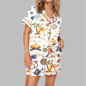 Ramadan Kareem Eid Mubarak Pajama Set For Women