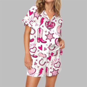 Retro Howdy Valentine Pajama Set For Women