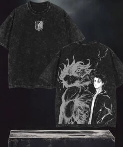 Retro Vintage Limited Eren Yeager Ver.4 Washed Tee, Attack On Titan Shirt, Heavyweight Cotton Tee, Attack on Titan Merch, Anime Lover Gift, Anime Streetwear, Manga Fans Clothing, Crewneck Style, Anime Gift