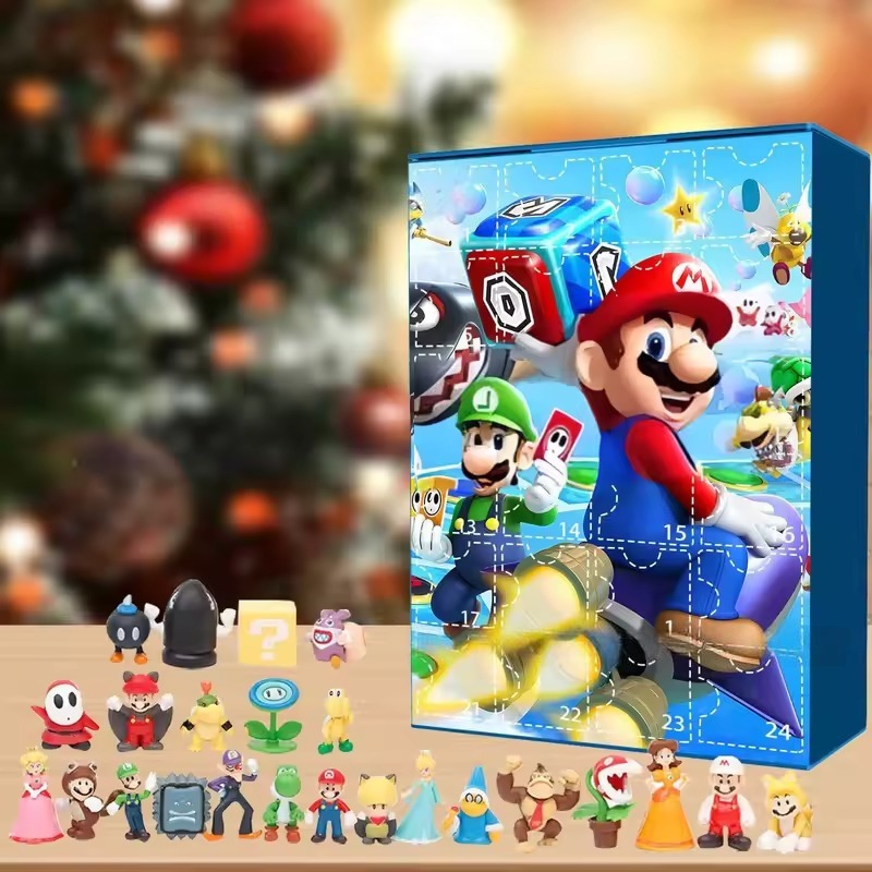 Game Marios Bros Anime Cartoon 24 Day Christmas Advent Calendar