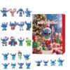 Stitch 3D Advent Calendar Box Lilo Stitch Blind Box, Christmas Countdown 3D Advent Calendar Gift Box With 24pcs