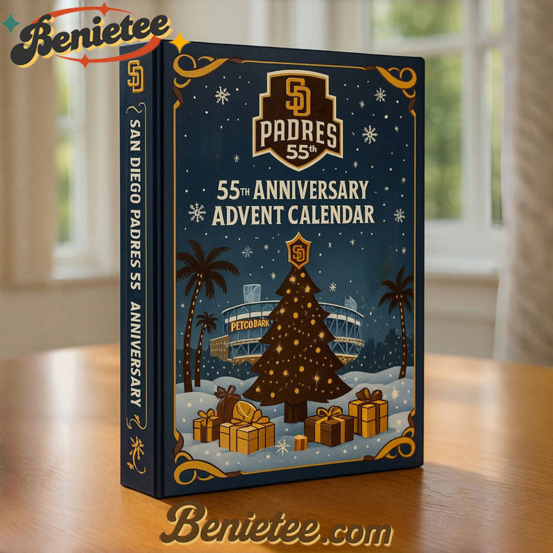 San Diego Padres Advent Calendar 2025 55th Anniversary Christmas Gift, Christmas Idea, Christmas Countdown Advent Calendar Gift Box with 24 Acrylic Ornaments - Image 2