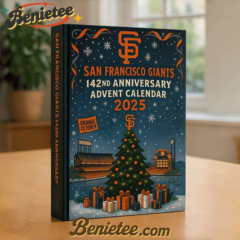 San Francisco Giants Advent Calendar, Christmas Countdown Advent Calendar Gift Box with 24 Acrylic Ornaments