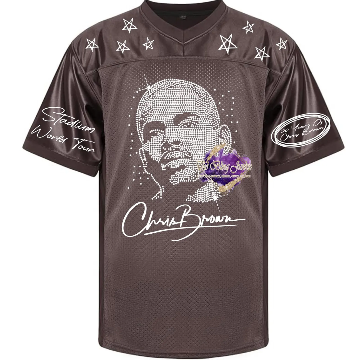 Breezy Bowl Bling Jersey, Chris Brown Jersey, Breezy Bowl Tour 2025 - Image 2