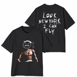 Vintage Travis Scott Shirt, Look New York I Can Fly Shirt, High Quality Tee, Retro Rap Graphic Tee