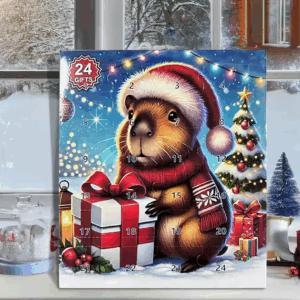 Christmas Advent Toy 2025 Capybara Miniature Doll Countdown Calendar For Kid Adorable Home Decoration Lovable Christmas