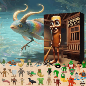 3D Tung Sahur Advent Calendar Tralalero Tralala 24 Days Tung Sahur Italian Brainrot Countdown Calendar Collection Decoration