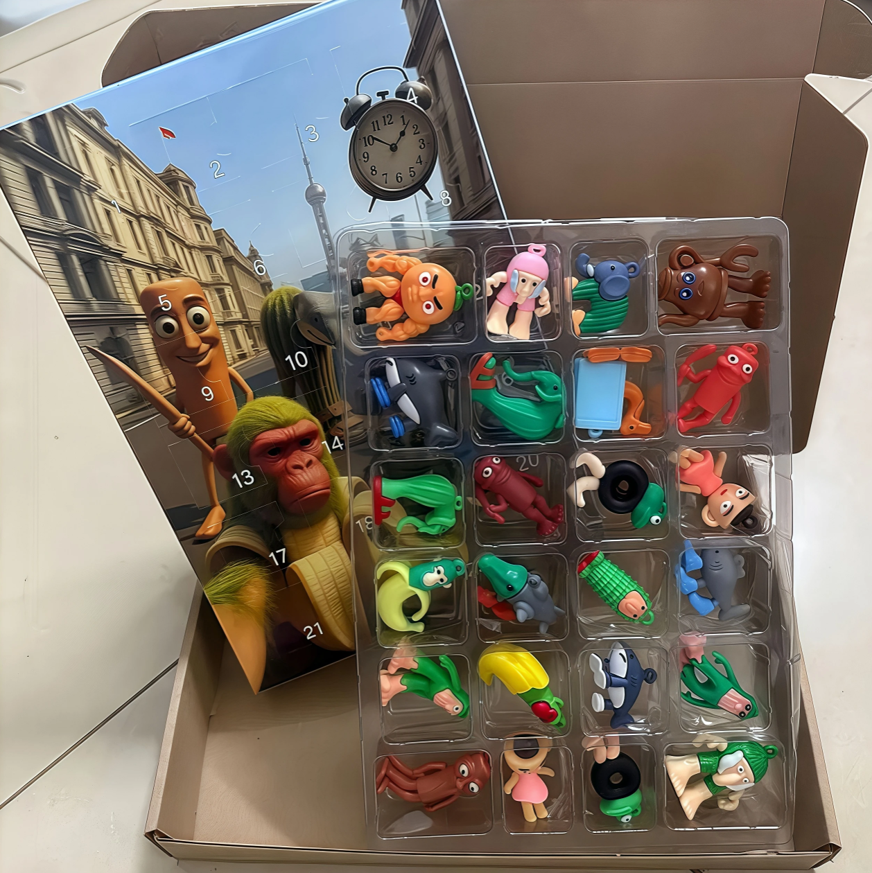 3D Tung Sahur Advent Calendar Tralalero Tralala 24 Days Tung Sahur Italian Brainrot Countdown Calendar Collection Decoration