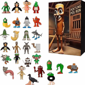 3D Tung Sahur Advent Calendar Tralalero Tralala 24 Days Tung Sahur Italian Brainrot Countdown Calendar Collection Decoration