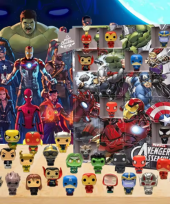 2025 New Marvel 24pcs Advent Calendar Spider-Man Iron Man Model Pvc Kids Gifts