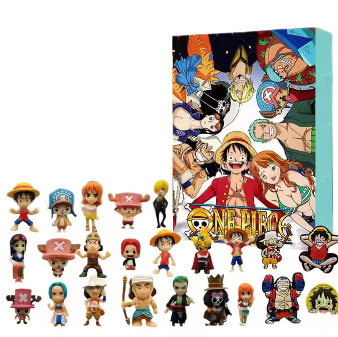 2025 One Piece Christmas Countdown Calendar Fun 24 Days Blind Box