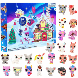 Christmas 24 Days Pet Garden Blind Box Kawaii Animation Figure 3D Advent Calendar, Christmas Countdown 3D Advent Calendar Gift Box With 24pcs