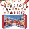 2025 Christmas Countdown Calendar Plush Ornament Christmas Advent Calendar 24 Random Christmas Tree Plush Ornaments Party Decor