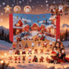 2025 Christmas Countdown Calendar Plush Ornament Christmas Advent Calendar 24 Random Christmas Tree Plush Ornaments Party Decor