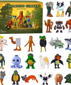 Tralalero Tralala Christmas Advent Calendar Italian Brainrot Tungtung Sahur 24 Days Xmas Countdown Action Figures Kids Toys Gift