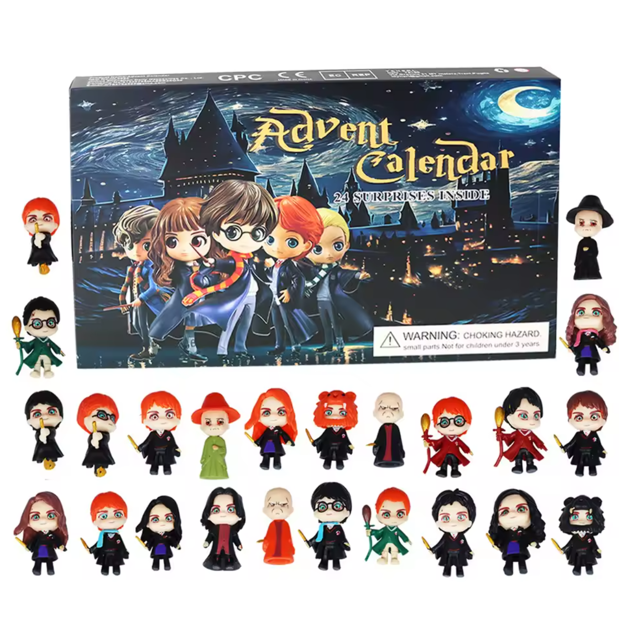 Christmas Advent Calendar Harry Potter Blind Box Dolls 24 Days Xmas Countdown Calendar Figure Kit Kids Surprise Gift Mystery Box