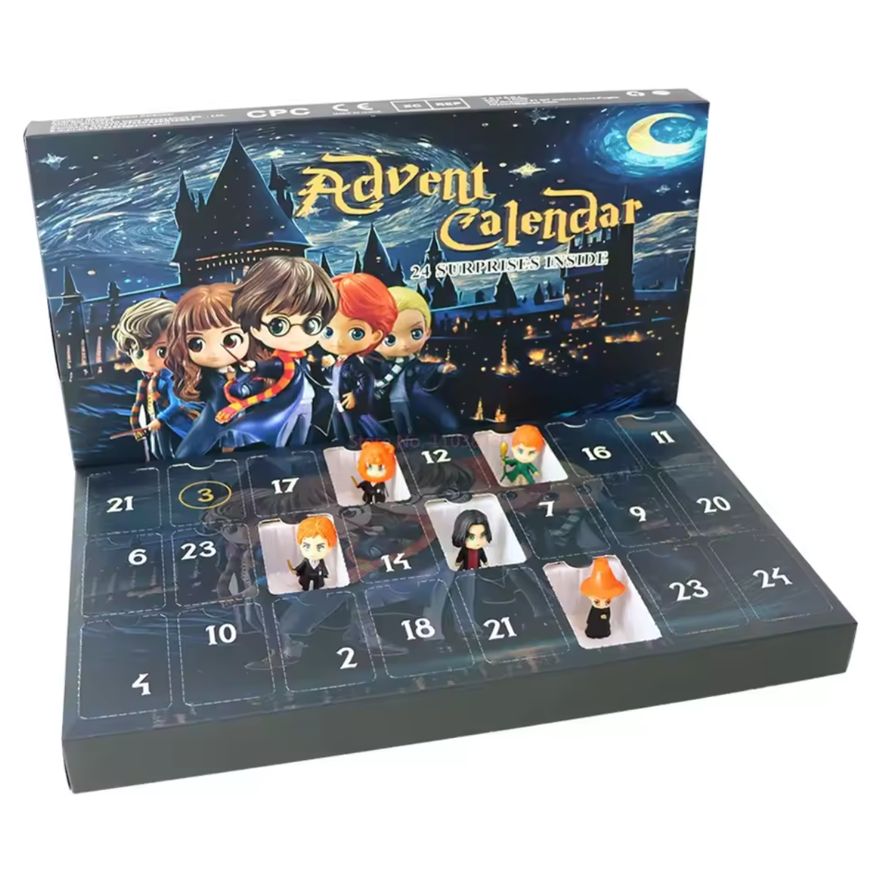 Christmas Advent Calendar Harry Potter Blind Box Dolls 24 Days Xmas Countdown Calendar Figure Kit Kids Surprise Gift Mystery Box