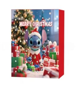Stitch 3D Advent Calendar Box Lilo Stitch Blind Box, Christmas Countdown 3D Advent Calendar Gift Box With 24pcs