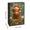 Highland Cow Advent Calendar 2025 3D Highland Cow Ornaments 24 Days Christmas Countdown Calendar Christmas Advent Calendar Gift