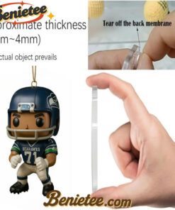 Alternative view of Seattle Seahawks Advent Calendar 2025 50th Anniversary Christmas Gift, Christmas Idea, Christmas Countdown Advent Calendar Gift Box with 24 Acrylic Ornaments