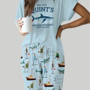 Shark Casual Pajama Set For Women