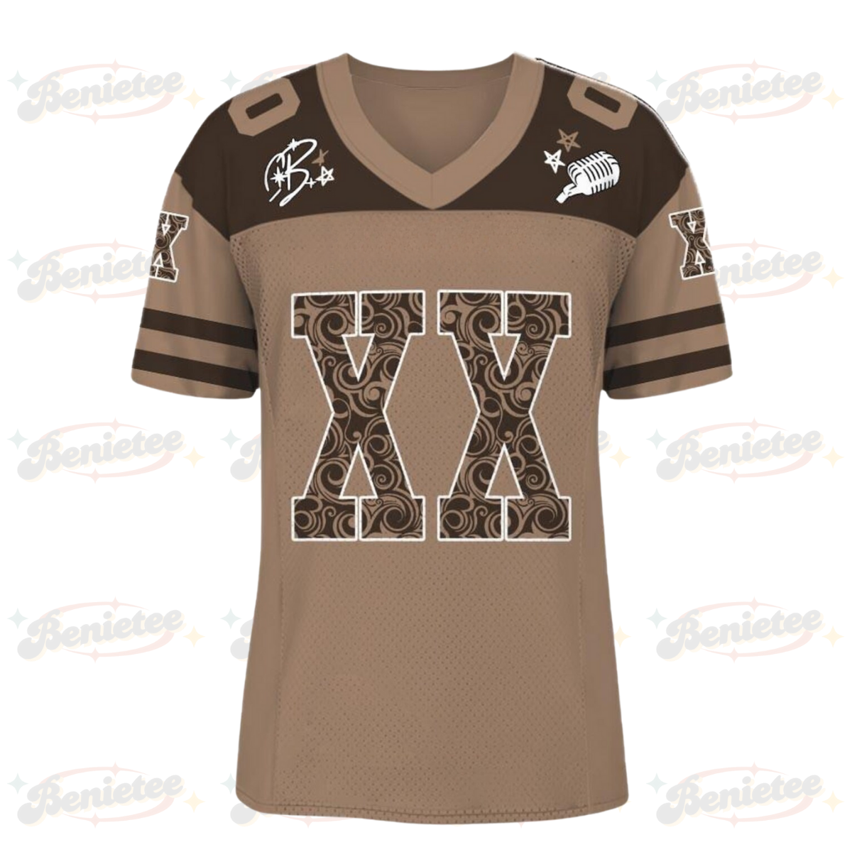 Custom Chris Brown Breezy Bowl Football Jersey, Breezy Bowl XX Tour 2025 Football Jersey - Image 3