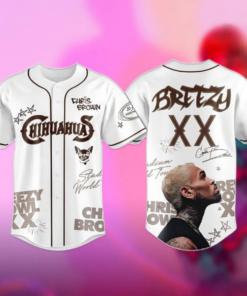 Alternative view of Chris Brown Tour Baseball Jersey, Breezy Bowl XX Tour 2025 Baseball Jersey