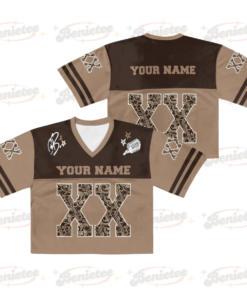 Custom Chris Brown Croptop Mesh Football, Breezy Bowl Tour 2025 Croptop Mesh Football