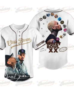 Pesonalized Chris Brown Baseball Jersey, Breezy Bowl XX Tour 2025 Baseball Jersey