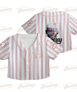 Custom Chris Brown CropTop Baseball Jersey, Breezy Bowl XX Music Tour 2025 CropTop Baseball Jersey