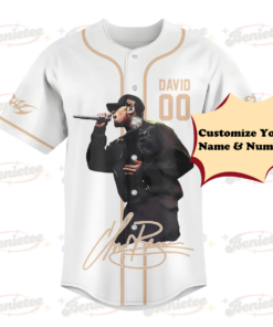Custom Chris Brown Tour Baseball Jersey, Breezy Bowl XX Music Tour 2025 Baseball Jersey