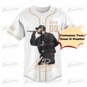Custom Chris Brown Tour Baseball Jersey, Breezy Bowl XX Music Tour 2025 Baseball Jersey