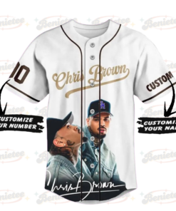 Alternative view of Pesonalized Chris Brown Baseball Jersey, Breezy Bowl XX Tour 2025 Baseball Jersey
