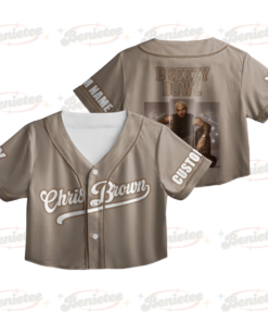 Personalized Chris Brown CropTop Baseball Jersey, Breezy Bowl XX 2025 CropTop Baseball Jersey