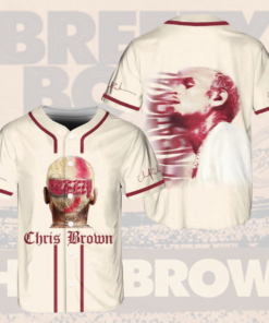 Alternative view of Chris Brown Tour Baseball Jersey, Breezy Bowl XX Music Tour 2025 Baseball Jersey