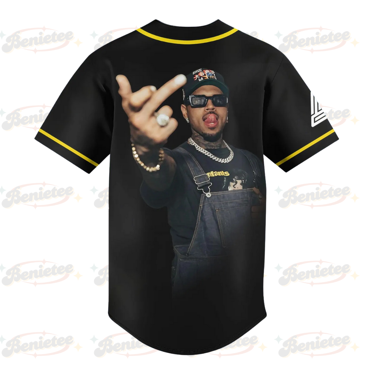 Chris Brown Baseball Jersey, Breezy Bowl XX Tour 2025 Baseball Jersey - Image 3