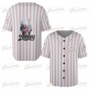 Custom Number Chris Brown Baseball Jersey, Breezy Bowl XX Tour 2025 Baseball Jersey