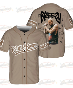 Personalized Chris Brown Tour Baseball Jersey, Breezy Bowl XX Music Concert Tour 2025 Baseball Jersey