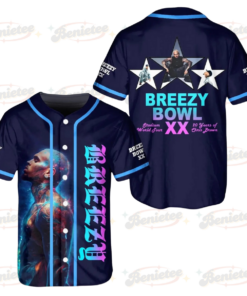 Chris Brown Breezy Bowl XX Tour 2025 Jersey, Breezy Bowl Jersey, Chris Brown Jersey