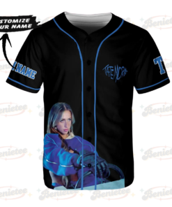 Alternative view of Personalized Tate Mcrae T8 Baseball Jersey, Tate Concert Baseball Jersey, T8 Mcrae Baseball Jersey