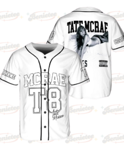 Customized Tate Mcrae T8 Baseball Jersey, Tate Concert Clothes Baseball Jersey, T8 Mcrae Baseball Jersey