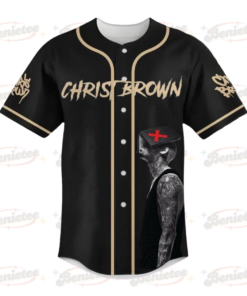 Alternative view of Chris Brown Baseball Jersey, Breezy Bowl XX Music Tour 2025 Baseball Jersey